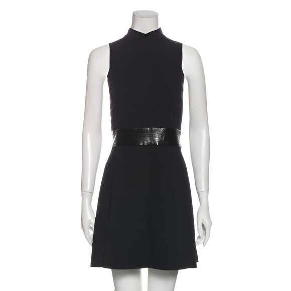 Alice + Olivia Mock Neck Mini Dress w POCKETS (size S) - Picture 1 of 13